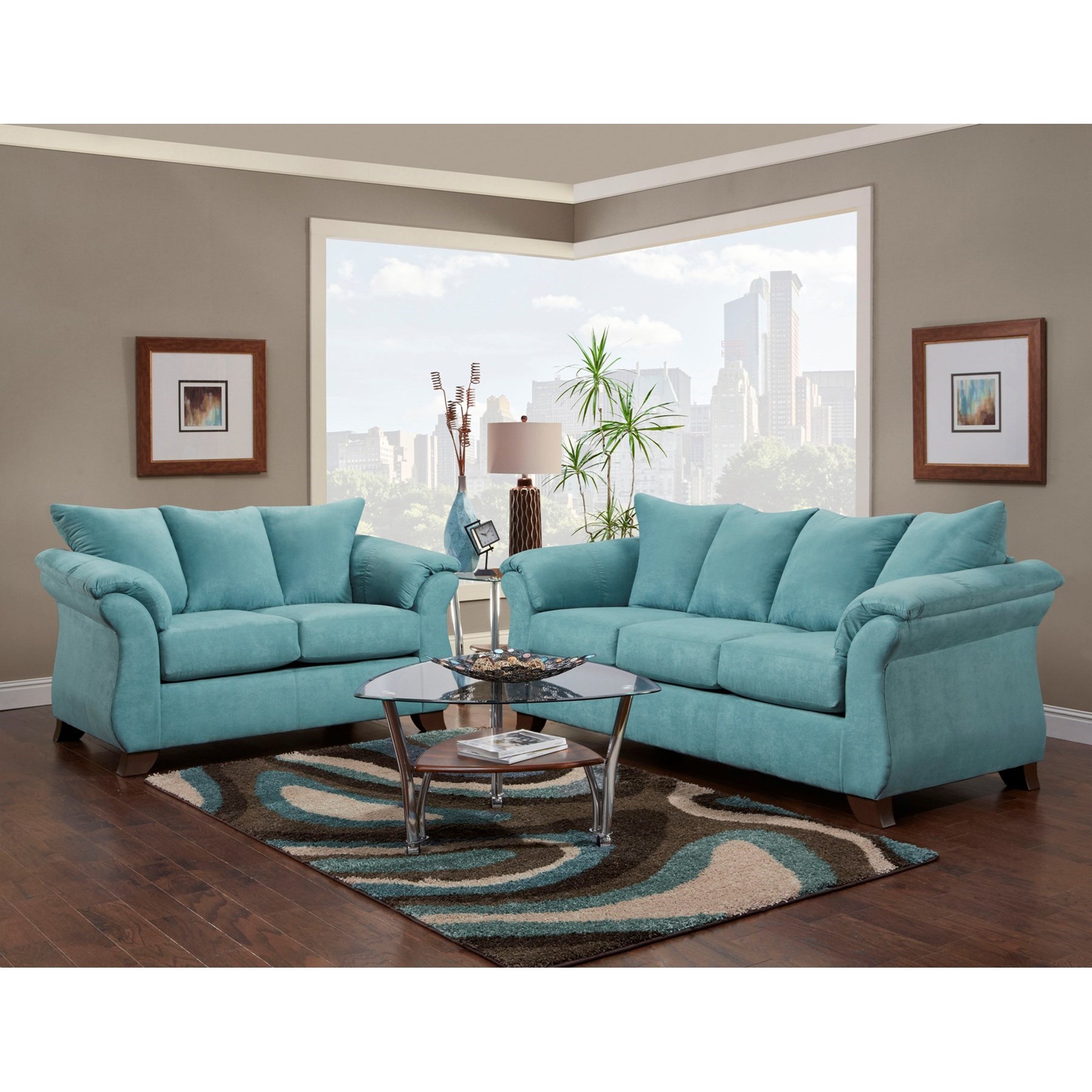 Affordable Furniture 6700 Three Seat Queen Size Sleeper Sofa Royal